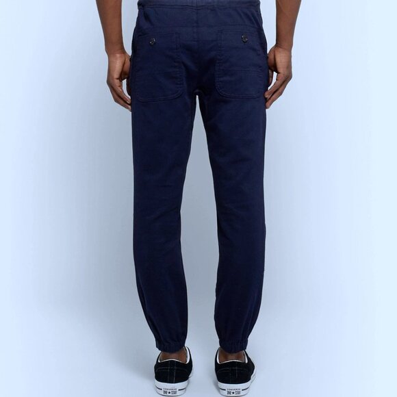 Beams+ - Slim-Fit Tapered Cotton Drawstring Trousers in Navy, Size S (US 30) - Picture 7 of 7